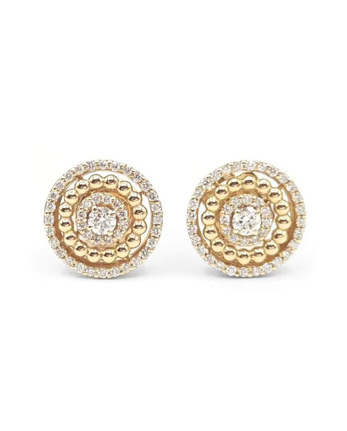 Crivelli Earrings in Rose Gold and Diamonds