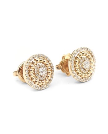 Orecchini Crivelli in Oro Rosa e con Diamanti