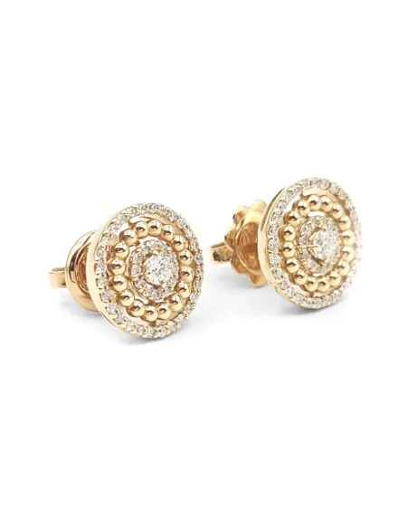 Crivelli Earrings in Rose Gold and Diamonds