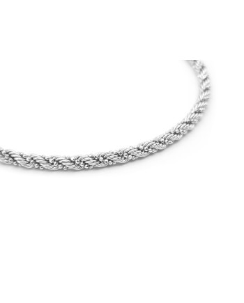 Casella Gioielli White Gold Bracelet with Braided Link