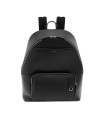Sac à dos Pineider Daily East pour homme en cuir noir lisse