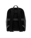 Sac à dos Pineider Daily East pour homme en cuir noir lisse