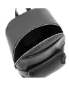 Pineider Daily East Men's Backpack in Smooth Black Leather
