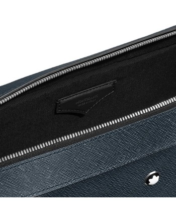 Borsa Portadocumenti Media Montblanc Sartorial Tweed Blue