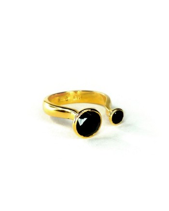 Bague d'union en onyx Emi et Eve