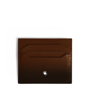 Montblanc Meisterstück 6-Cut Leather Card Holder in Shaded Brown