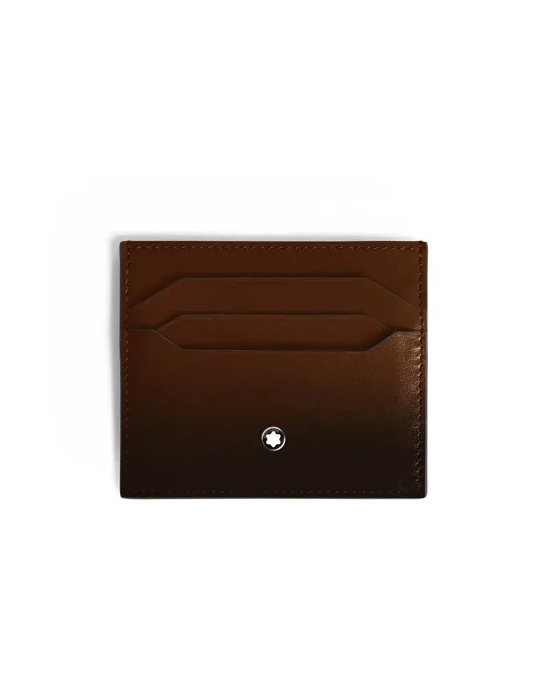 Porta Carte Montblanc Meisterstück in Pelle a 6 Scomparti Marrone Sfumato Porta Carte Montblanc Meisterstück in Pelle a 6 Scomparti Marrone Sfumato