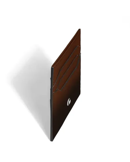 Porta Carte Montblanc Meisterstück in Pelle a 6 Scomparti Marrone Sfumato