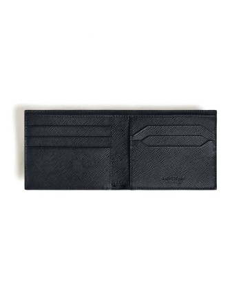 Montblanc Sartorial 6cc Wallet in Blue Tweed Leather