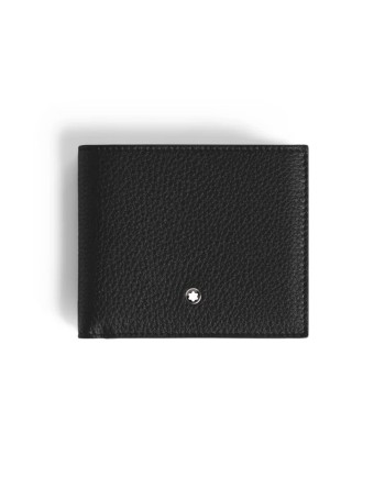 Portafoglio Montblanc Grain a 8 Scomparti in Pelle Nera