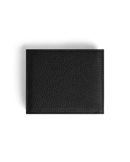 Portafoglio Montblanc Grain a 8 Scomparti in Pelle Nera