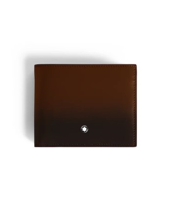 Portefeuille Montblanc Meisterstück 6cc en cuir marron dégradé