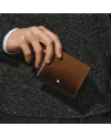 Portafoglio Montblanc Meisterstück a 6 Scomparti in Pelle Marrone Sfumata