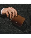 Portefeuille Montblanc Meisterstück 6cc en cuir marron dégradé