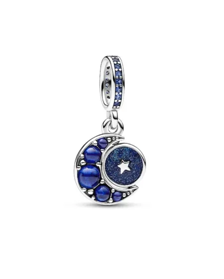 Charm pendentif Pandora Lune rotative