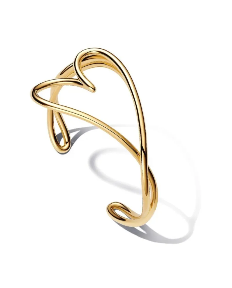 Bracelet Pandora ouvert en forme de cœur avec ligne sinueuse