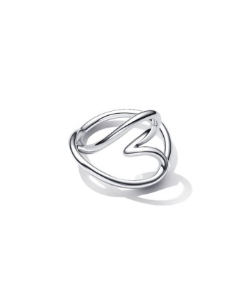Anello Pandora Cuore Linea Sinuosa