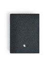 Montblanc Sartorial 4cc Blue Tweed Leather Card Holder