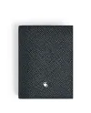 Porta carte Montblanc Sartorial a 4 Scomparti in Pelle Tweed Blu
