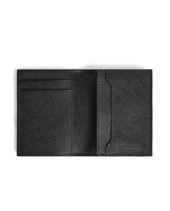 Montblanc Sartorial 4cc Blue Tweed Leather Card Holder