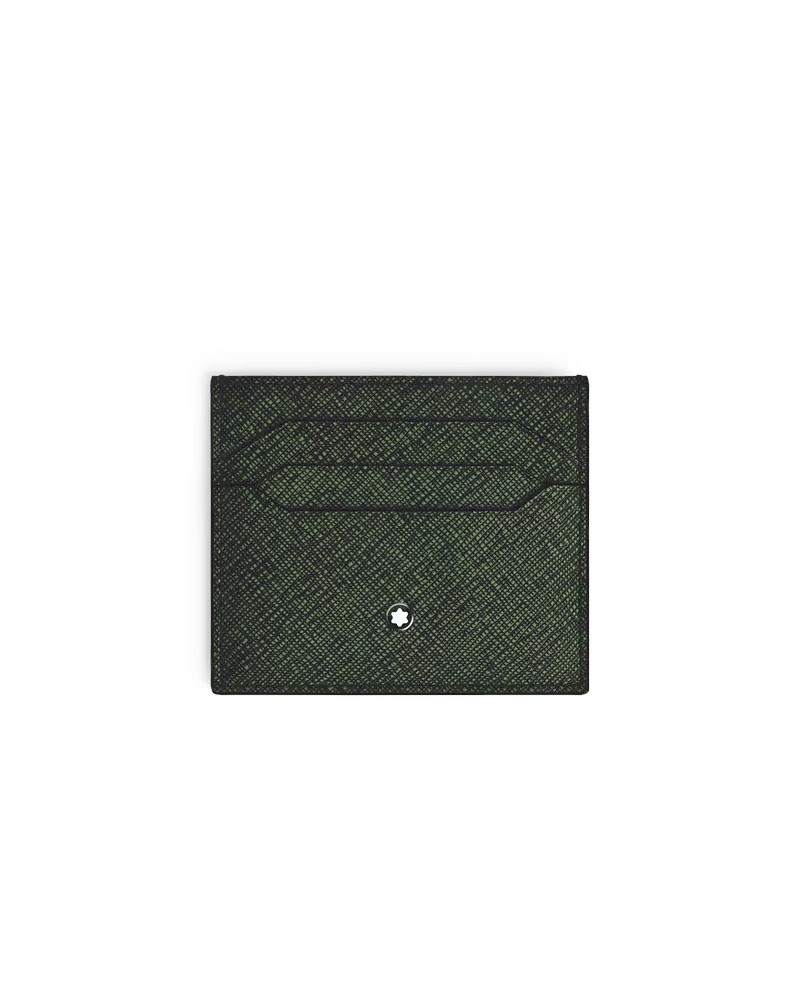 Montblanc Sartorial Khaki Tweed Leather 6-Cell Card Holder