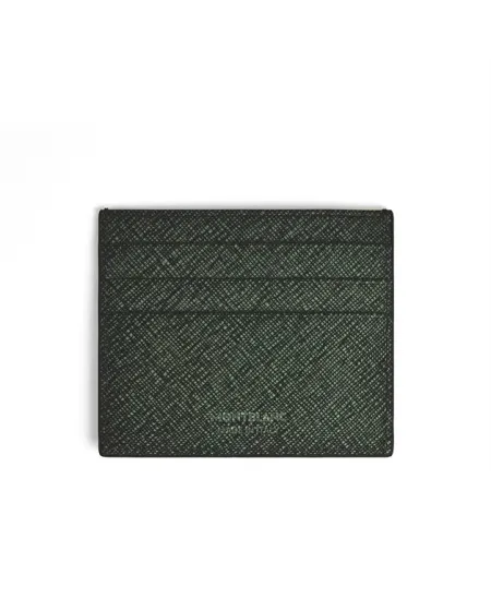 Montblanc Sartorial Khaki Tweed Leather 6-Cell Card Holder