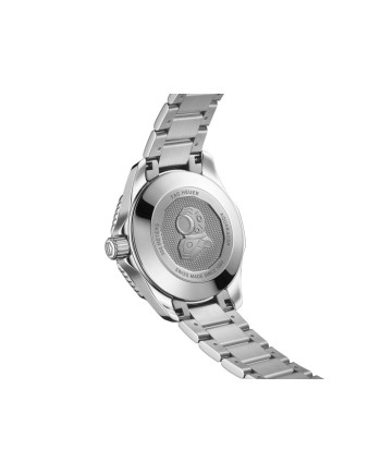 Montre Tag Heuer Aquaracer Professional 300 verte 36 mm avec diamants et bracelet en acier