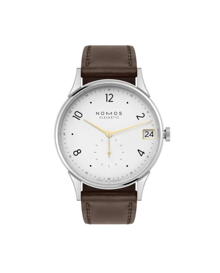 Nomos Minimatik 39 Date Gold Watch
