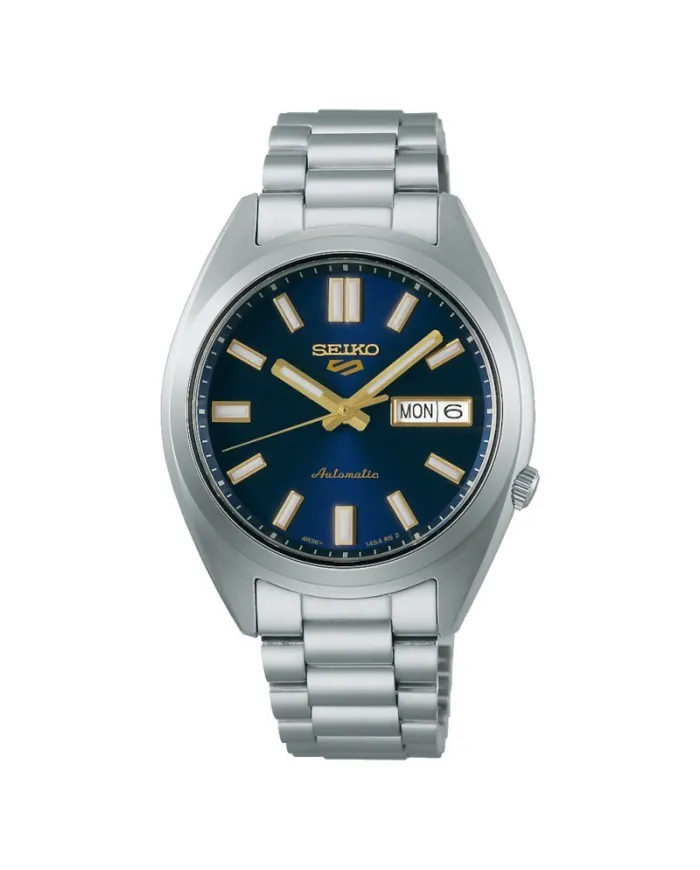 Seiko 5 Sports Watch Blue Dial Steel Strap