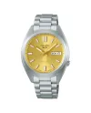Montre de sport Seiko 5 avec cadran jaune et bracelet en acier