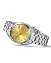 Montre de sport Seiko 5 avec cadran jaune et bracelet en acier