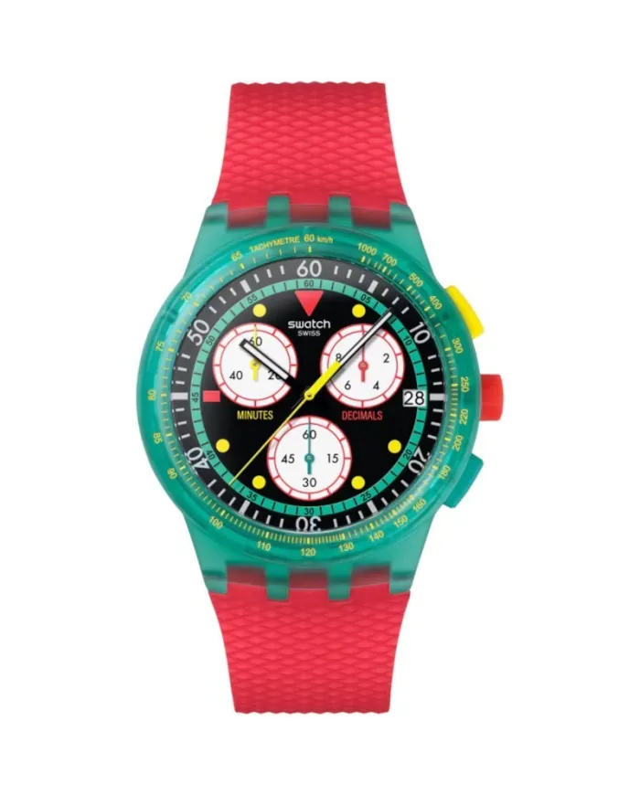 Orologio Cronografo Swatch Neon Emerald Chrono