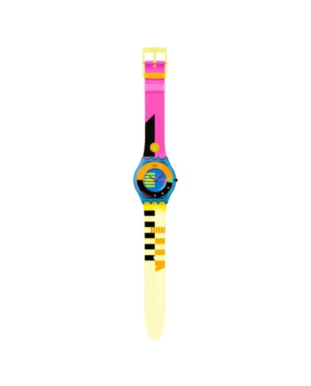 Swatch Neon Flumotions watch