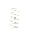 Anello a Spirale MagicWire Heart in Oro Giallo e Diamanti