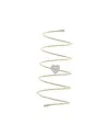 MagicWire Heart Spiral Ring in Yellow Gold and Diamonds
