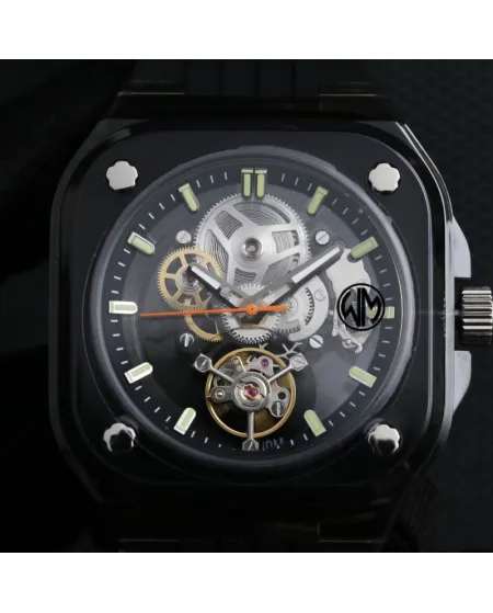 Watchmaker Milano Montenapo Black Silver Watch