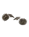 Gemelli Chantecler Et Voilà Riccio in Argento Brunito con Diamanti Brown