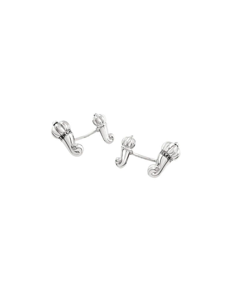 Gemelli Chantecler Et Voilà Corni in Argento con Diamanti