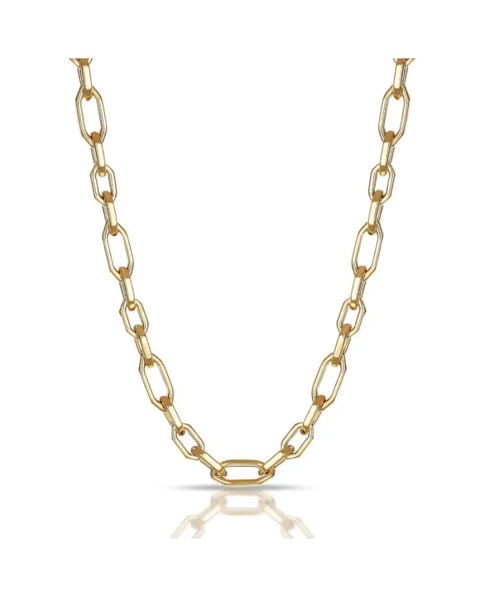 Dana Hexa Mix Men's Necklace in Yellow Gold