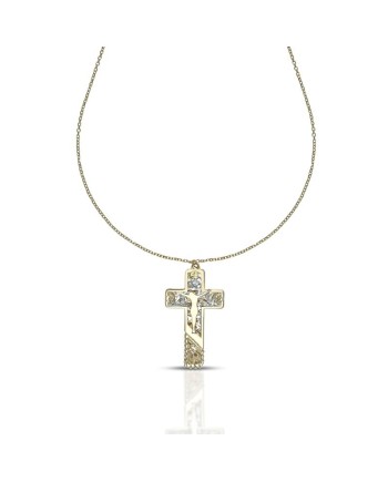 Collier Dana Corpus Lux en or bicolore avec croix