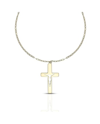 Collier Dana Corpus Lux en or jaune avec croix