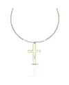 Collana Dana Corpus Lux in Oro Giallo con Croce