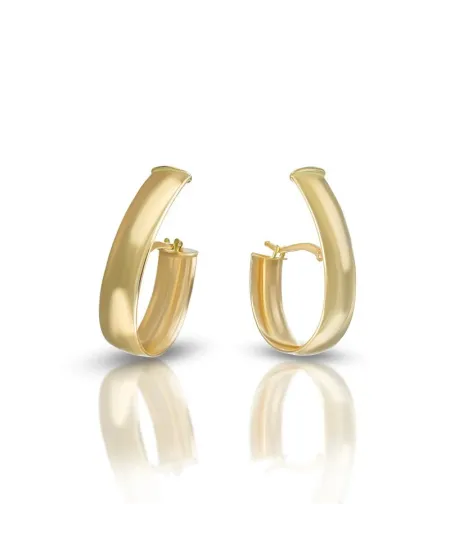 Boucles d'oreilles Dana Perfect Curve en or jaune