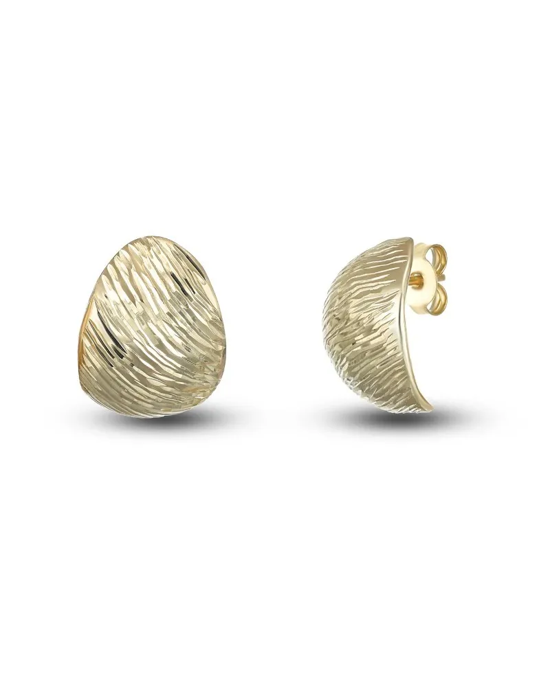 Boucles d'oreilles Dana en or jaune avec finition diamant Boucles d'oreilles Dana en or jaune avec finition diamant