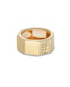 Dana Yellow Gold Diamond Octagonal Band Ring