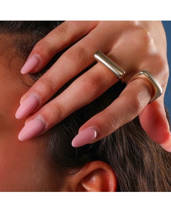 Dana Yellow Gold Diamond Square Band Ring