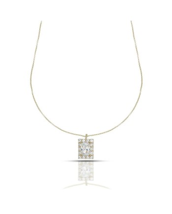 Dana Necklace in Yellow Gold with Swarovski Crystal Point