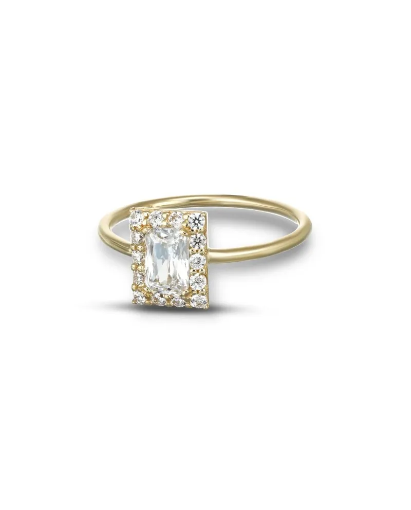Bague Dana en or jaune avec Swarovski