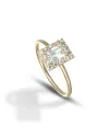 Bague Dana en or jaune avec Swarovski