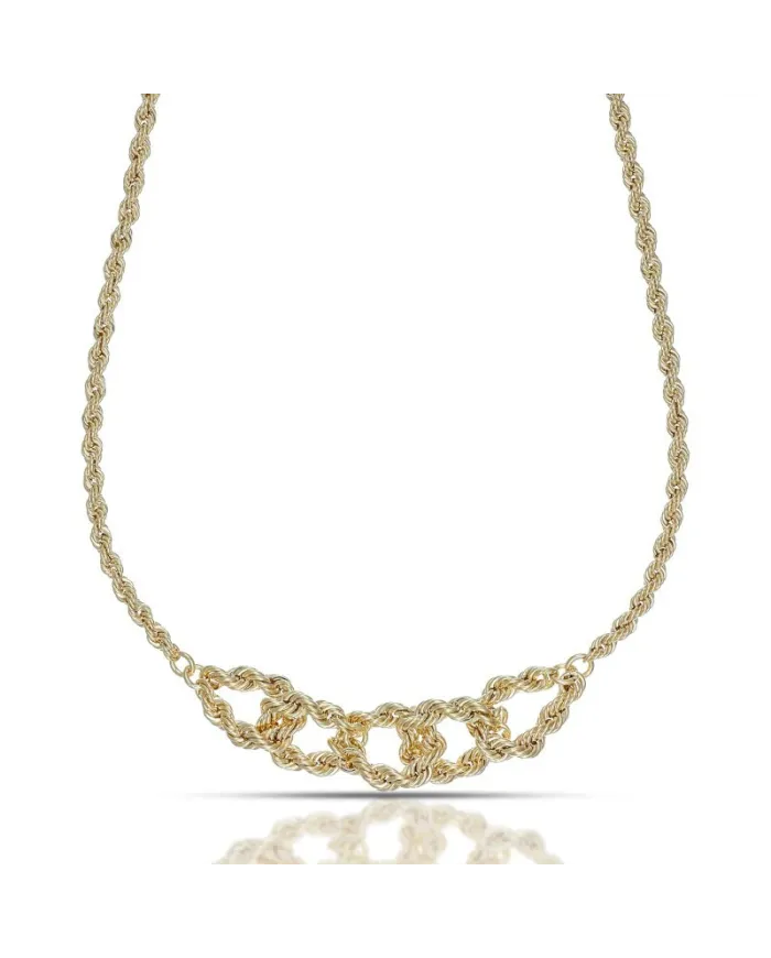 Collana Dana Nodo Intensa in Oro Giallo